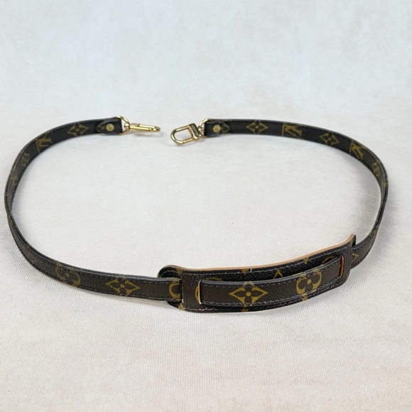 Louis Vuitton Monogram Canvas Adjustable Shoulder Strap 38” Gold HW - Picture 5 of 9